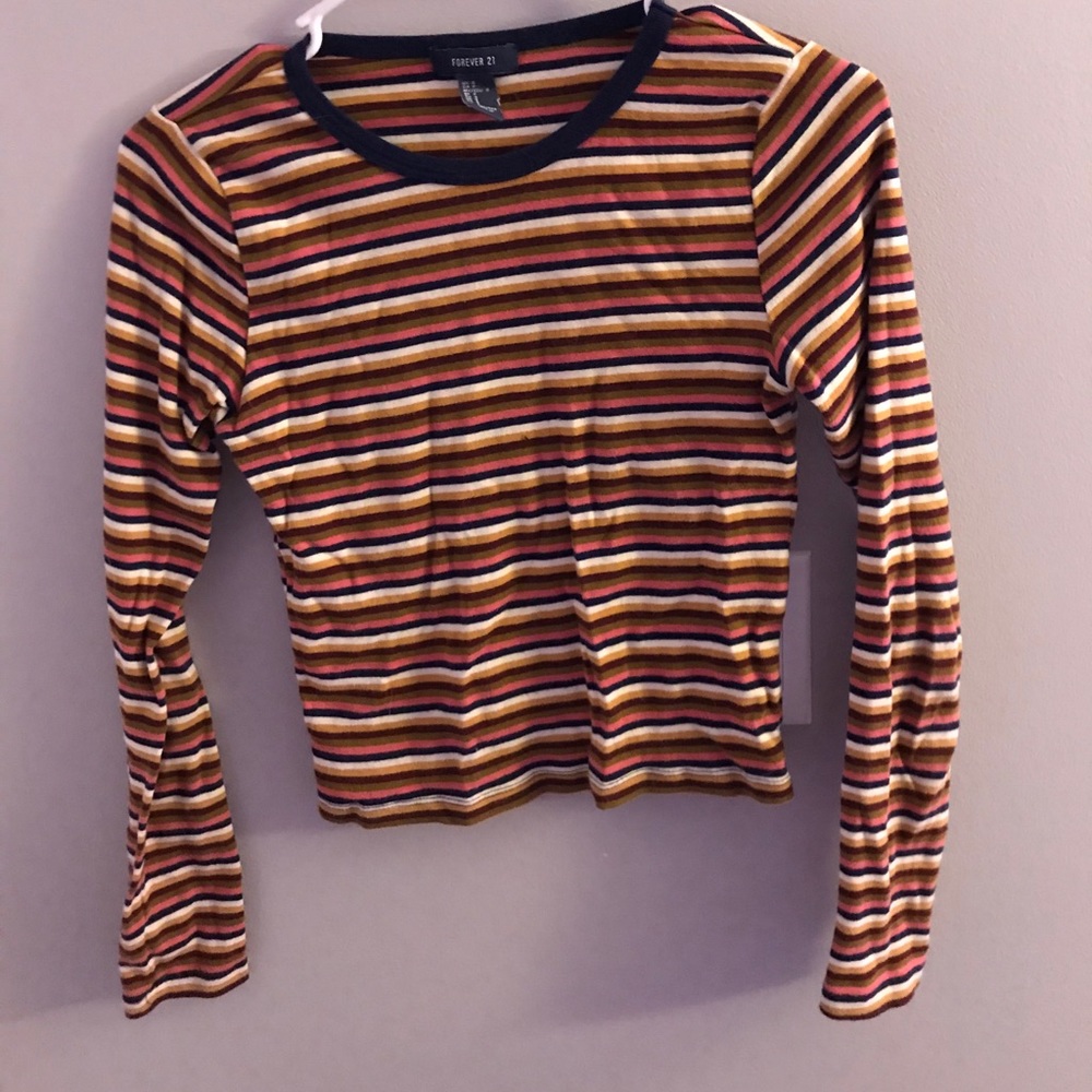forever 21 striped long sleeve